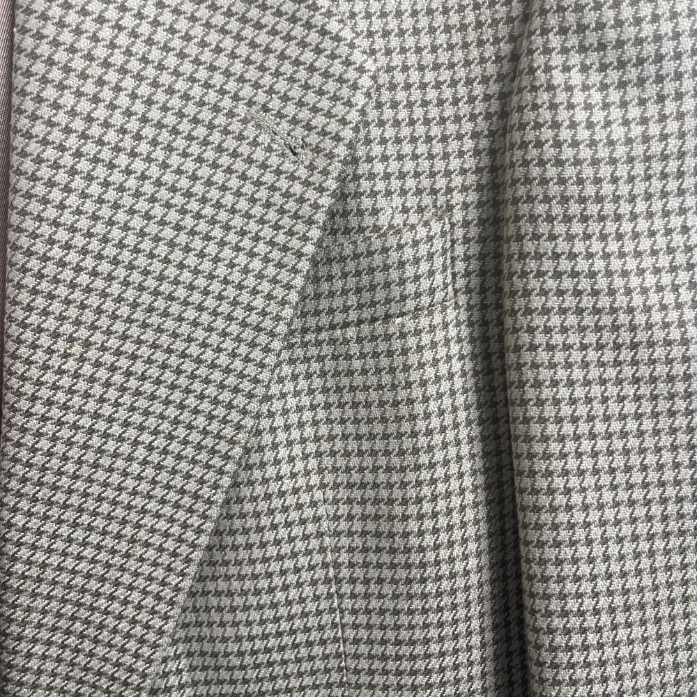 Vintage Gianfranco Ruffini Blazer Houndstooth Italy Wool Jacket - Picture 6 of 11